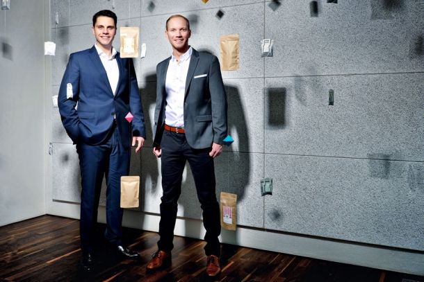 v.l.n.r.: Die Gründer von "mycoffeebag": Stephan Wolf und Martin Ziegler