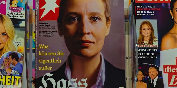 AfD-Chefin Alice Weidel hätte sich von dem Treffen in Potsdam klar distanzieren können. Sie tut es nicht.