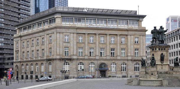 Frankfurt am Main, Deutsche Bank am Roßmarkt, 1957–1984 Hauptsitz der Deutschen Bank