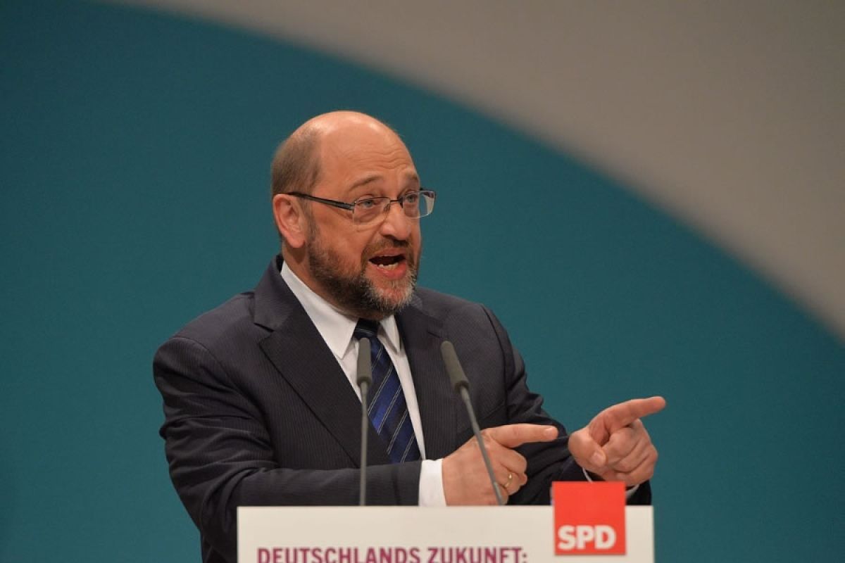 Martin Schulz auf dem SPD Bundesparteitag Berlin