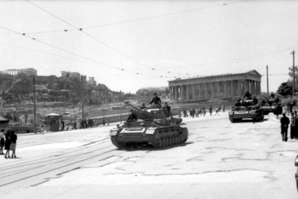 Wehrmachtspanzer am Thesion, 1943