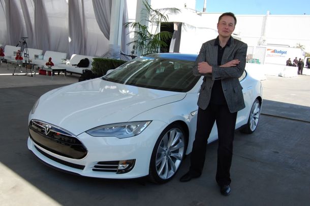 Elon Musk, Tesla Fabrik in Fremont (CA, USA)