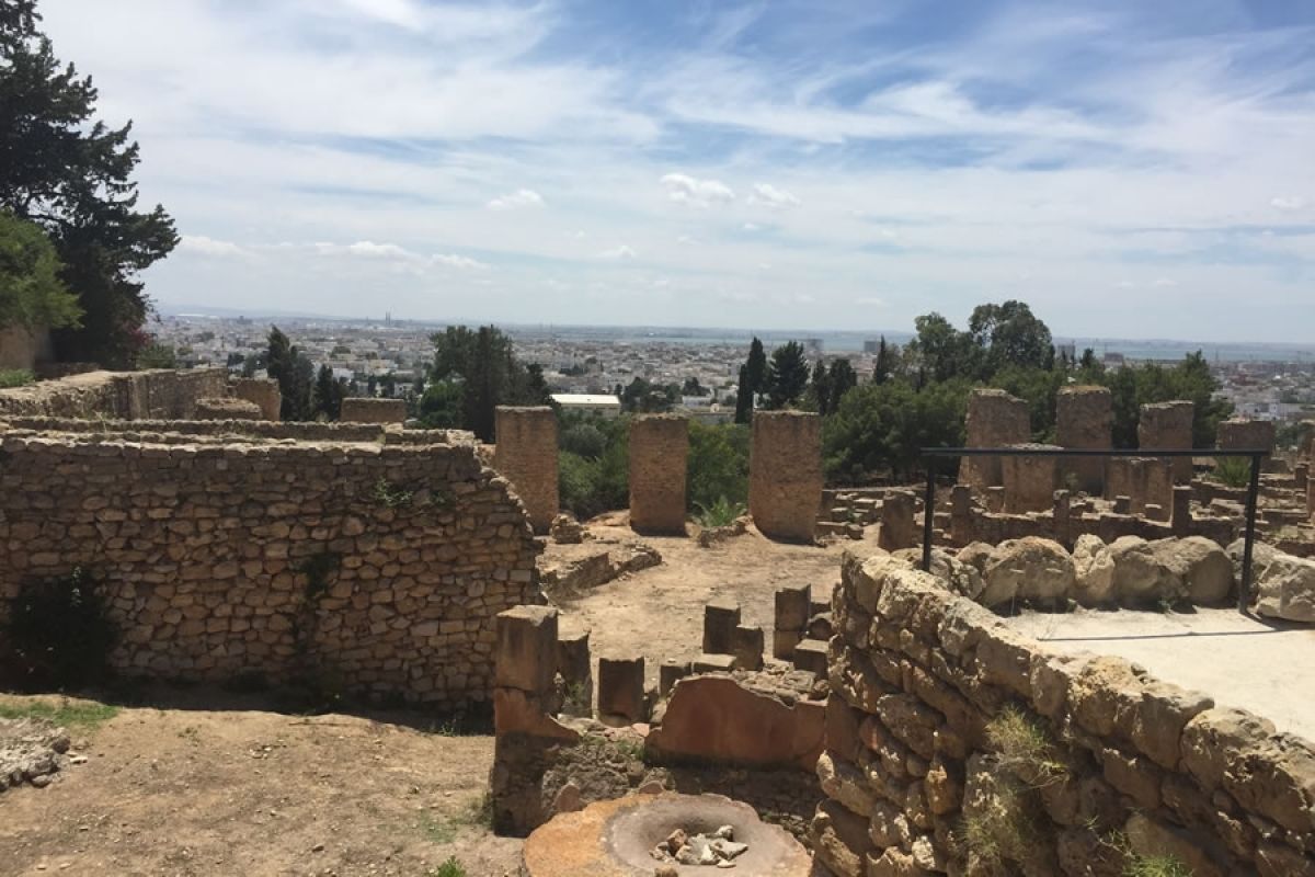 Aussicht vom Byrsa-Hügel in Karthago. Hier war einst das Zentrum von Karthago.