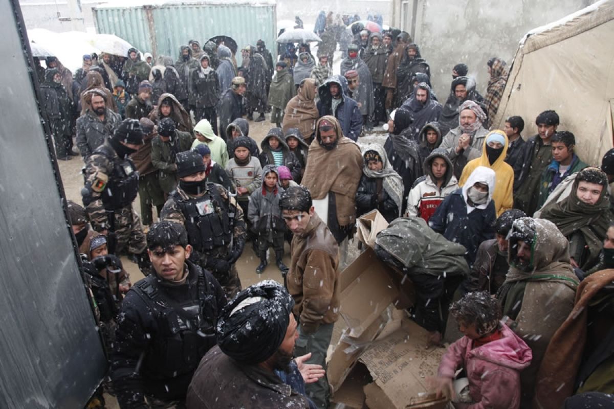 Flüchtlinge in Kabul