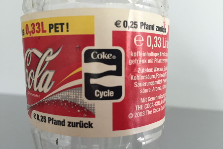 Bild Coca-Cola Flasche 2003