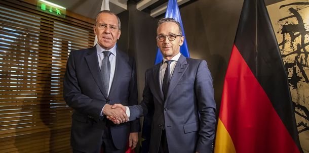 Sergej W. Lawrow (links) und Heiko Maas