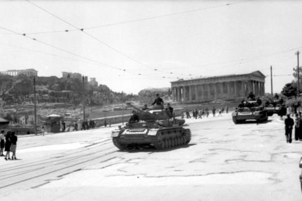 Wehrmachtspanzer am Thesion, 1943
