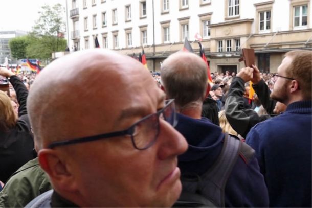 Hendrik S. in Chemnitz. Rechtsradikale will er dort nur vereinzelt entdeckt haben.