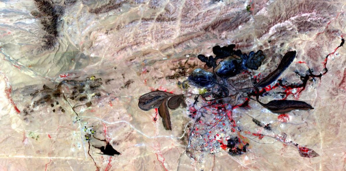 Seltene Erden Mine in Bayan Obo, China