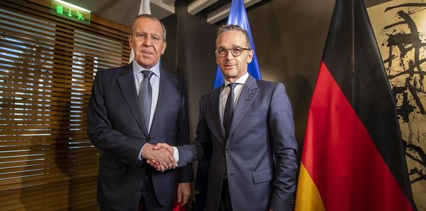 Sergej W. Lawrow (links) und Heiko Maas