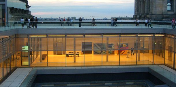 Fraktionsebene im Reichstag
