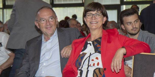 Norbert Walter-Borjans und Saskia Esken