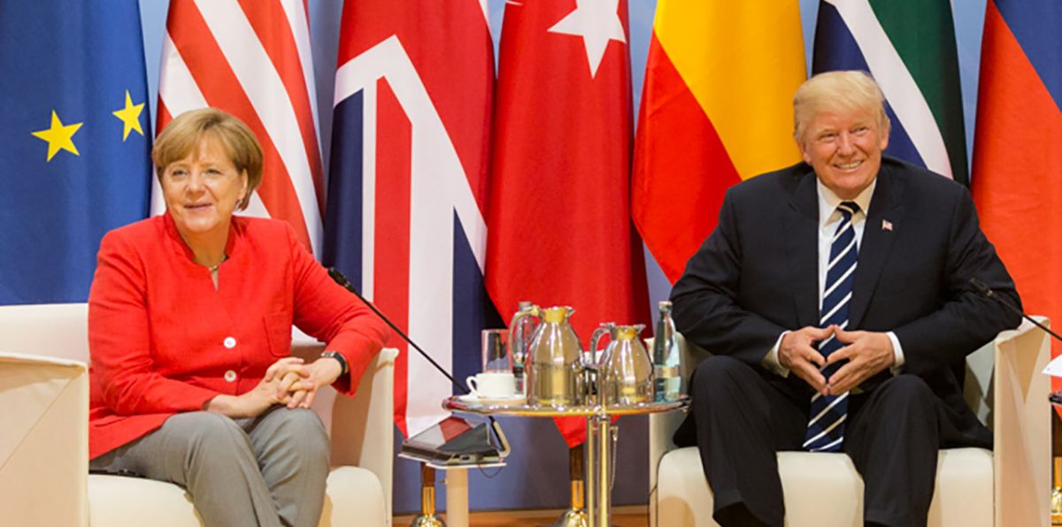 Angela Merkel und Donald Trump