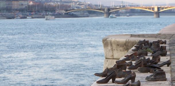 Schuhe am Donauufer, Budapest