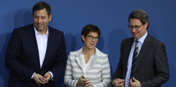 Lars Klingbeil, Annegret Kramp-Karrenbauer, Andreas Scheuer