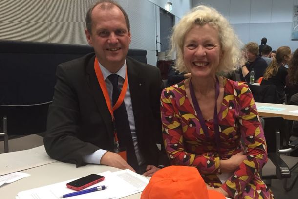 MdB Fritz Güntzler und Inge Mathes im Bundestag