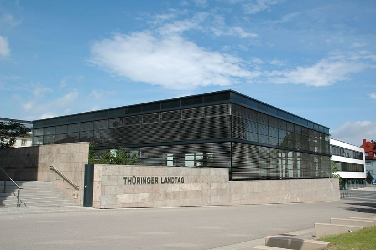 Plenarsaal des Thüringer Landtags, in der Jürgen-Fuchs-Straße in Erfurt
