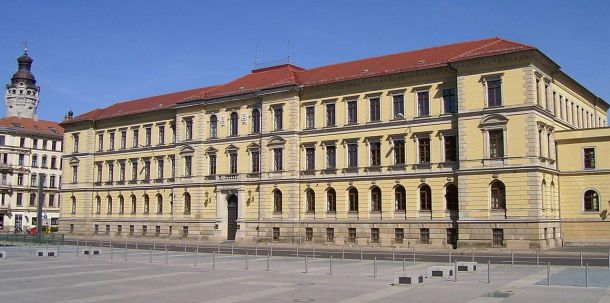 Hauptgebäude des Landgerichts Leipzig und Sitz des Sächsischen Verfassungsgerichtshofes